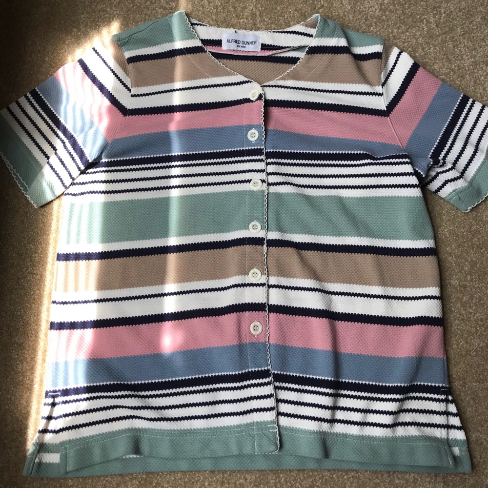 button down shirt stripped vintage